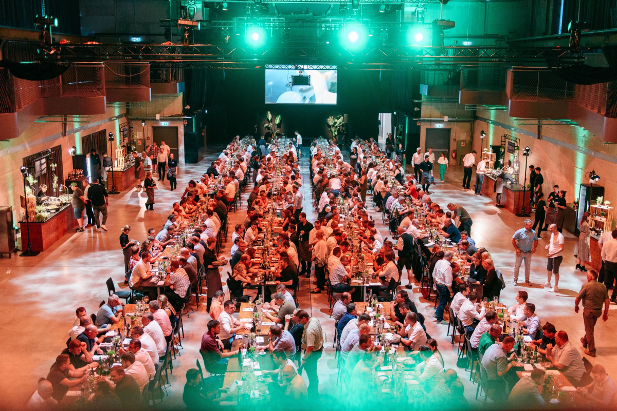 Employee event with dinner, networking and live entertainment