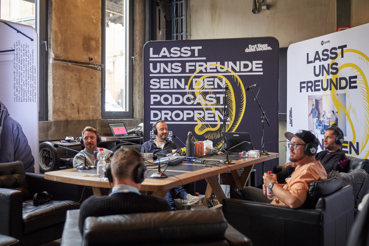 Podcastlounge in dem sich Experxten w&auml;hrend dem Kongress austauschen