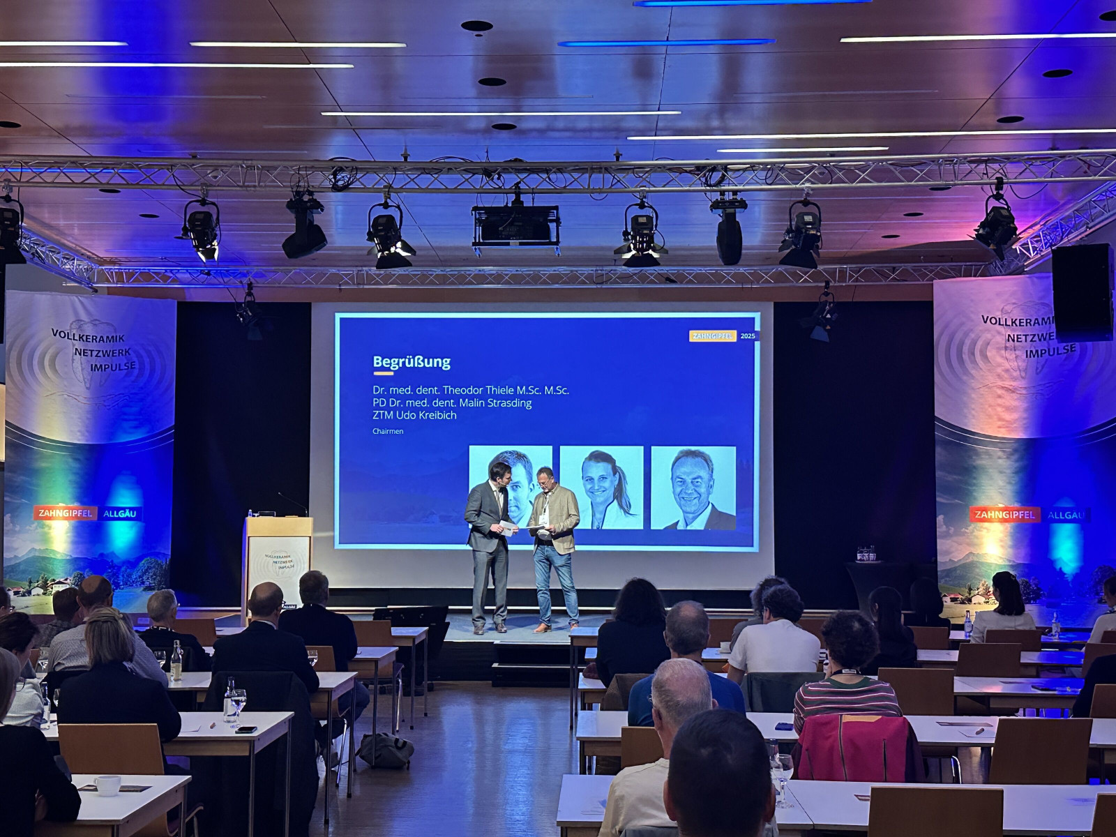 Stage view of Dental Summit 2025 in Oberstdorf.