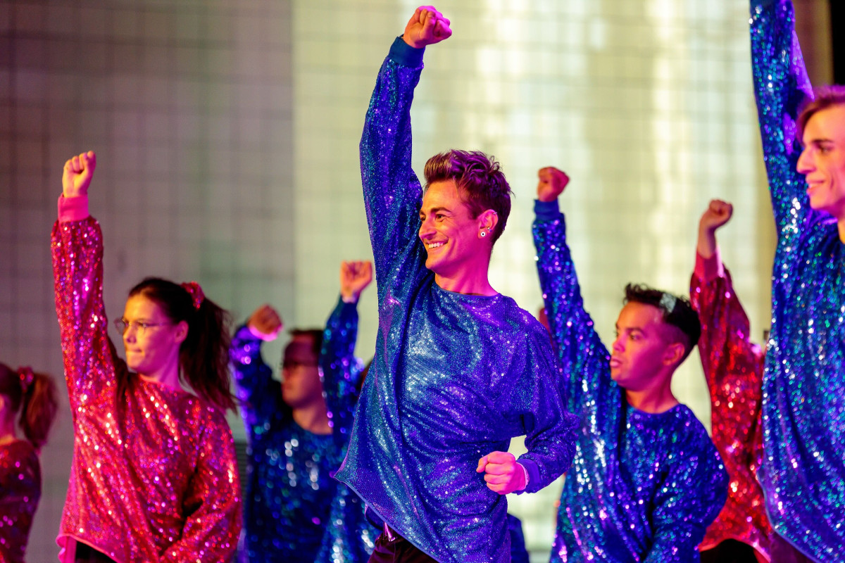 Stage moment with a powerful dance performance.