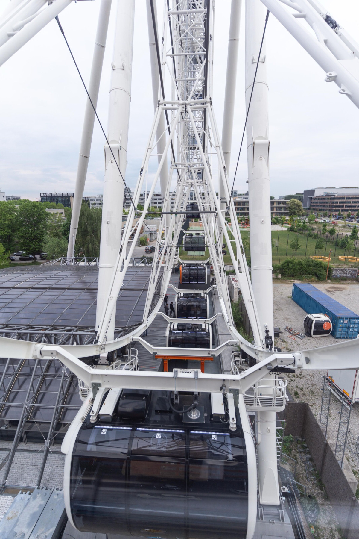 View from the Ferris wheel over Munich during the aftershow party.